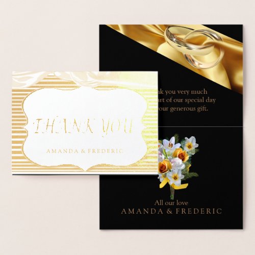 The Great Gatsby in FOIL THANK YOU Wedding Card