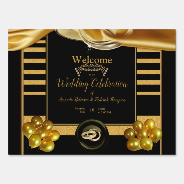 The Great Gatsby Inspiration Event Sign (Front)