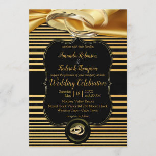 The Great Gatsby Inspiration Wedding Invitation