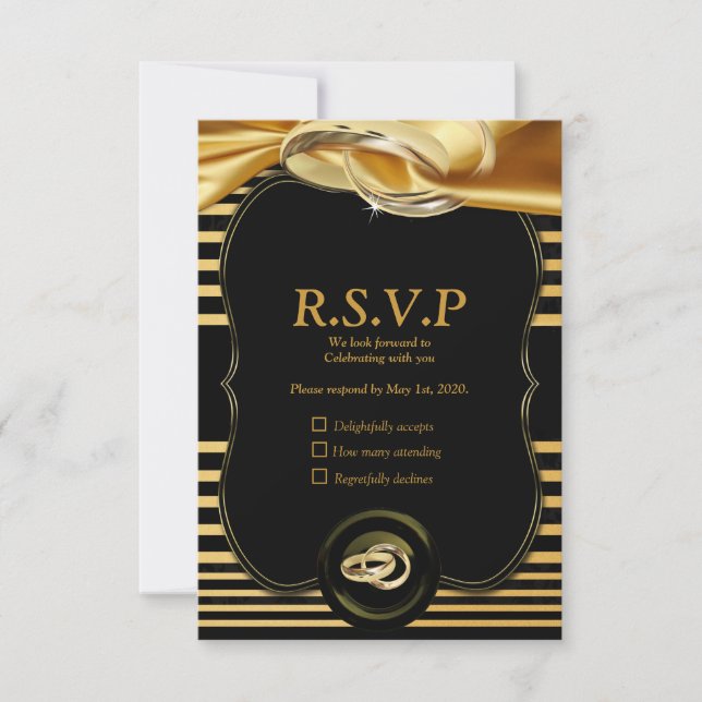 The Great Gatsby RSVP Card (Front)