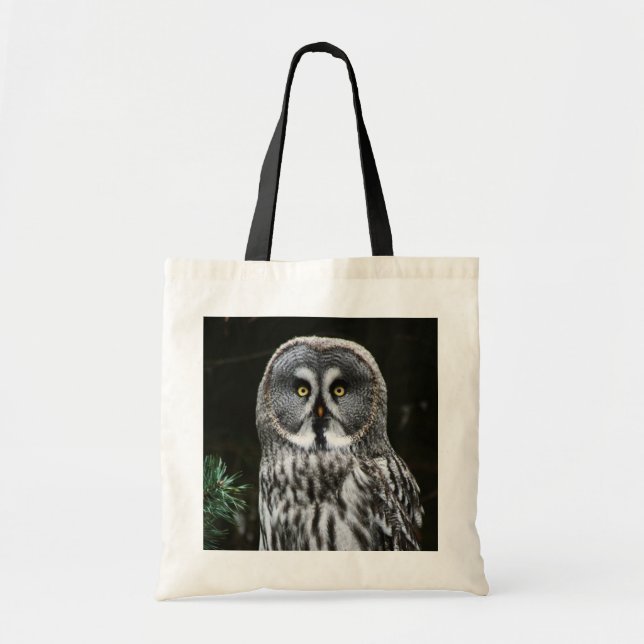 The Great Grey Owl btm Tote Bag (Front)