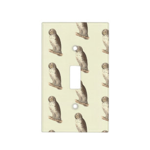 The Great Grey Owl (Strix nebulosa) NY Bird Image Light Switch Cover