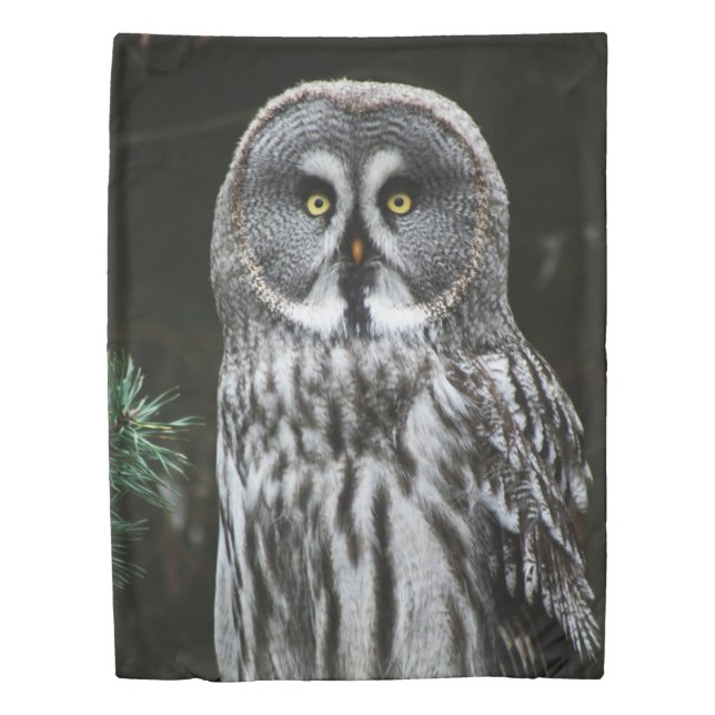 The Great Grey Owl tccna Duvet Cover (Front)
