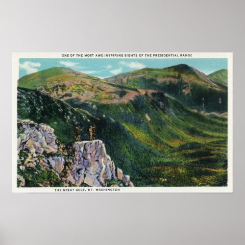 The Great Gulf of the Presidential Range View Poster