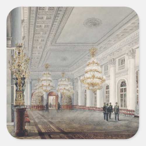 The Great Hall Winter Palace St Petersburg Square Sticker