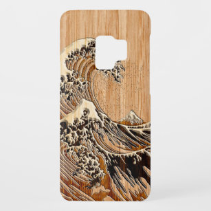 The Great Hokusai Wave Bamboo Inlay Style Case-Mate Samsung Galaxy S9 Case