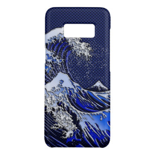 The Great Hokusai Wave in Bamboo Inlay Style Samsung S10 Case