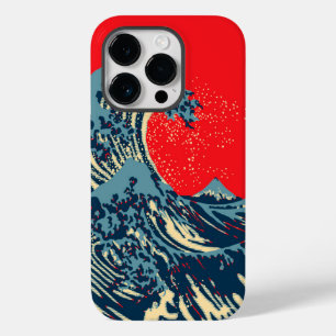 The Great Hokusai Wave in Hope Art Style Case-Mate iPhone 14 Pro Case