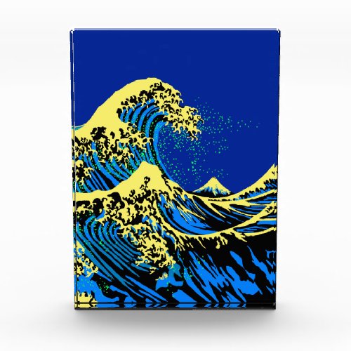 The Great Hokusai Wave in Pop Art Style Accent Acrylic Award