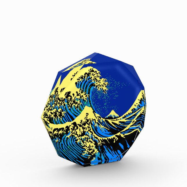 The Great Hokusai Wave in Pop Art Style Accent Award (Left)