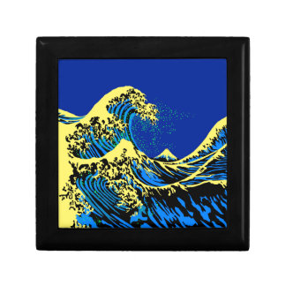 The Great Hokusai Wave in Pop Art Style Accent Gift Box