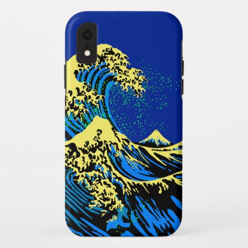 The Great Hokusai Wave in Pop Art Style iPhone XR Case