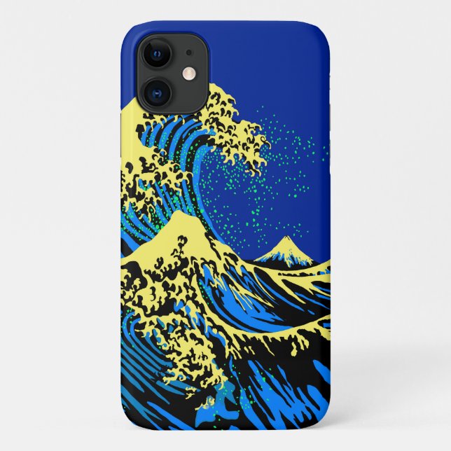 The Great Hokusai Wave in Pop Art Style Case-Mate iPhone Case (Back)