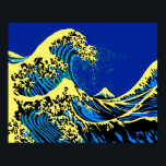 The Great Hokusai Wave in Pop Art Style Decor<br><div class="desc">A custom design inspired by the Great Wave of Kanagawa painted by ancient Japanese artist Hokusai. It is rendered in a vibrant pop art style. Sounds good, a great gift idea. Use the "Ask this Designer" link to contact us with your special design requests or for some assistance with any...</div>