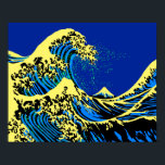 The Great Hokusai Wave in Pop Art Style Decor<br><div class="desc">A custom design inspired by the Great Wave of Kanagawa painted by ancient Japanese artist Hokusai. It is rendered in a vibrant pop art style. Sounds good, a great gift idea. Use the "Ask this Designer" link to contact us with your special design requests or for some assistance with any...</div>