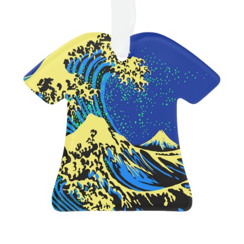 The Great Hokusai Wave in Vibrant Pop Style Ornament