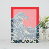 The Great Hokusai Wave in Vibrant Style (Standing Front)