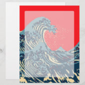 The Great Hokusai Wave in Vibrant Style (Front/Back)