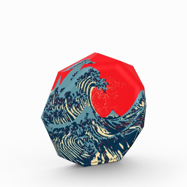 The Great Hokusai Wave in Vibrant Style Award (Left)