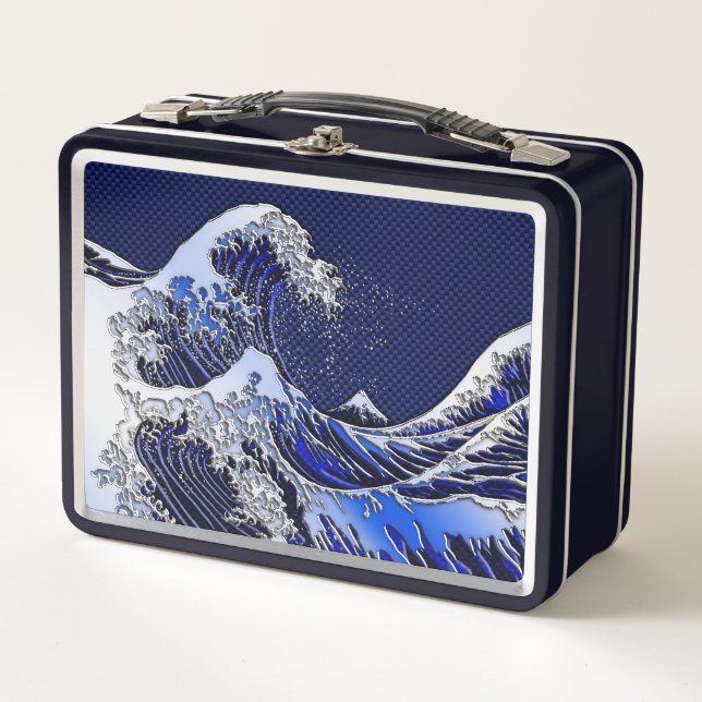 The Great Hokusai Wave Modern styles Metal Lunch Box (Front)