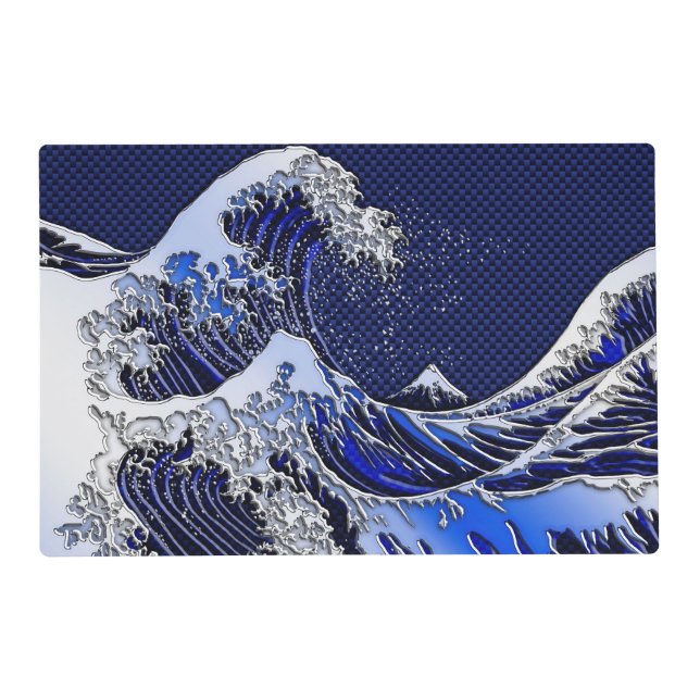 The Great Hokusai Wave Modern styles Placemat (Front)