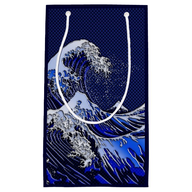 The Great Hokusai Wave Modern styles Small Gift Bag (Front)