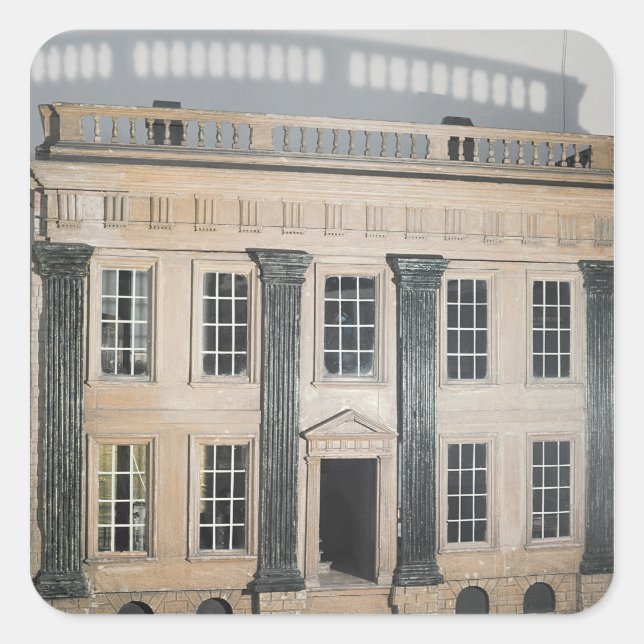 The Great House' English doll's house Square Sticker (Front)