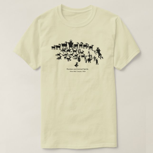 The Great Hunt Petroglyph Panel T-Shirt (Design Front)