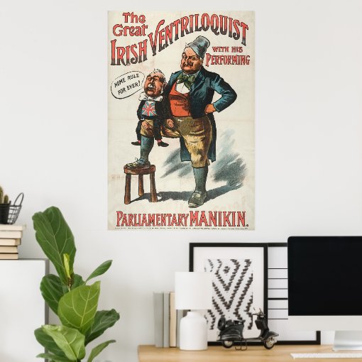 The Great Irish Ventriloquist Poster Zazzle