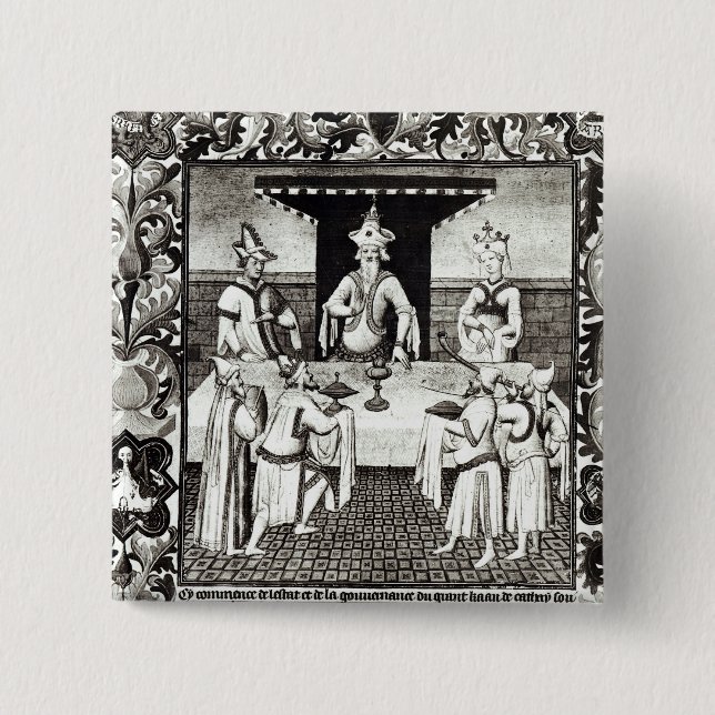 The Great Khan's feast Pinback Button (Front)