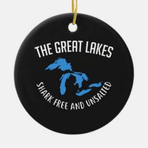 The Great Lakes Ceramic Ornament