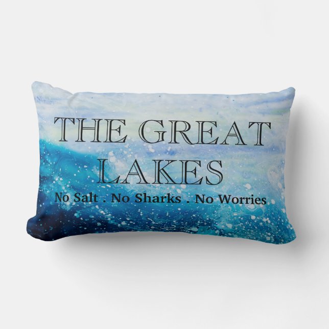 The Great Lakes Lumbar Pillow (Front)