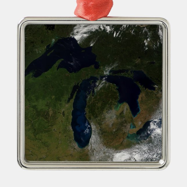 The Great Lakes Metal Ornament (Front)