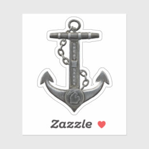 The Great Lakes, nautical anchor design Sticker