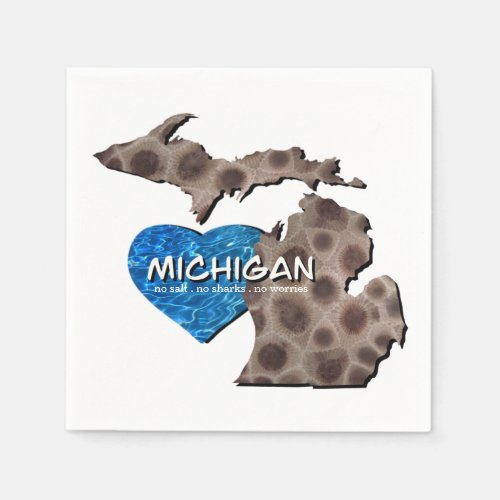 The Great Lakes  no salt no sharks no worries  Napkins