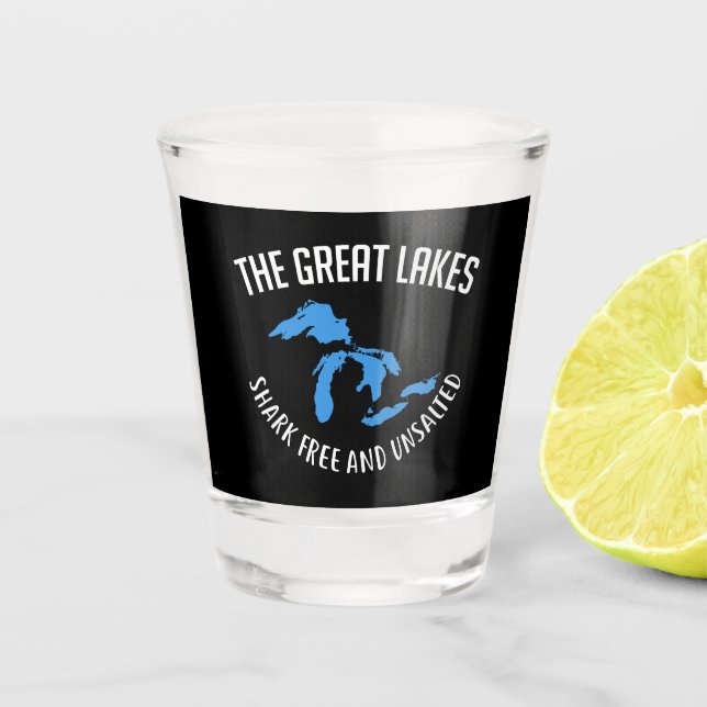 The Great Lakes Shot Glass (Front)