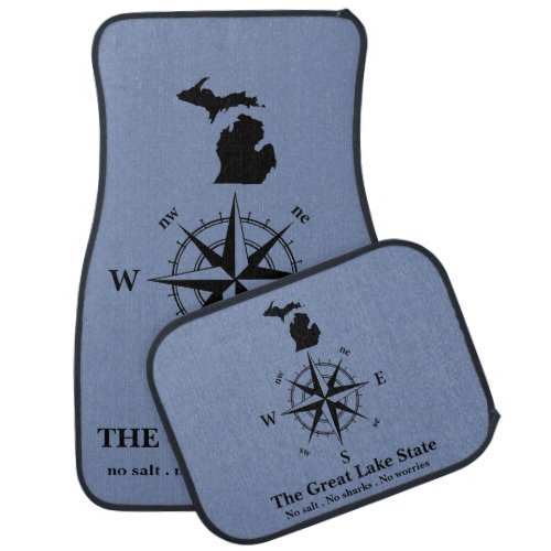 The Great Lakes  smitten with the mitten  Car Floor Mat