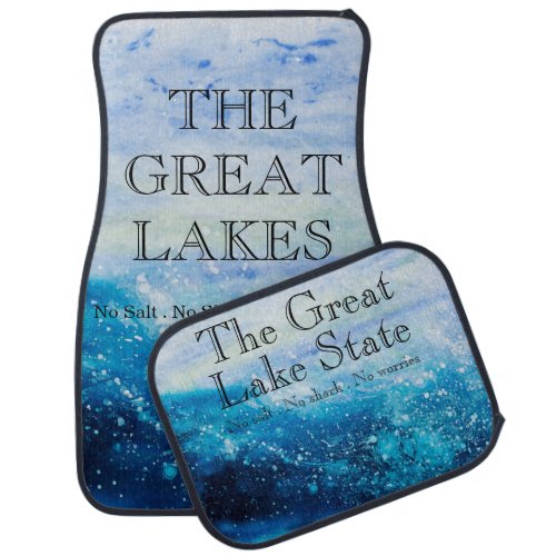 The Great Lakes State nosaltshark worries  Car Floor Mat