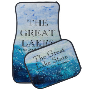 The Great Lakes State, no,salt,shark, worries! Car Floor Mat