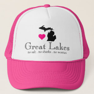 The Great Lakes State of Michigan Trucker Hat