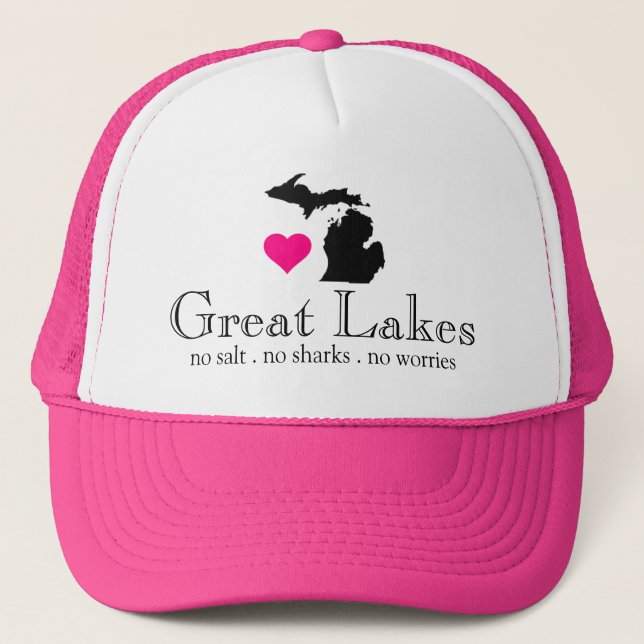 The Great Lakes State of Michigan  Trucker Hat (Front)