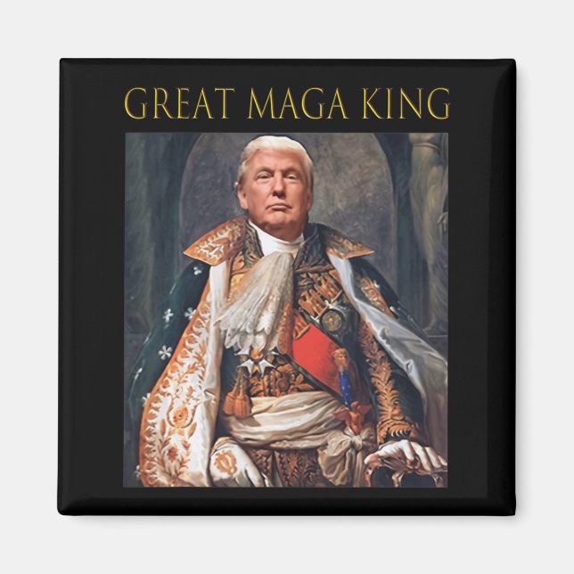 The Great Maga King Fun Trump Ultra Maga King  Magnet (Front)