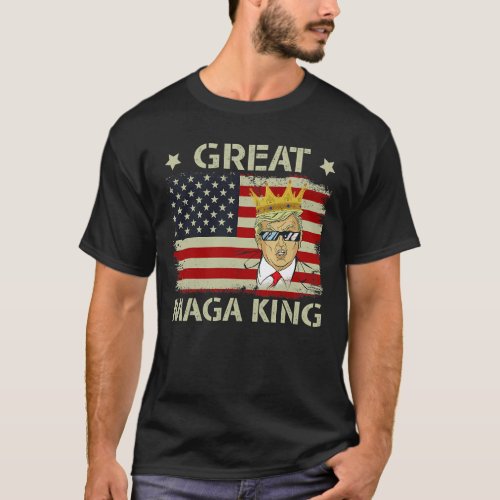 The Great Maga King Funny Donald Trump Maga King T_Shirt