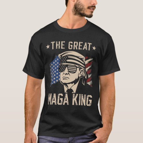 The Great Maga King Funny Trump Ultra Maga And Pro T_Shirt