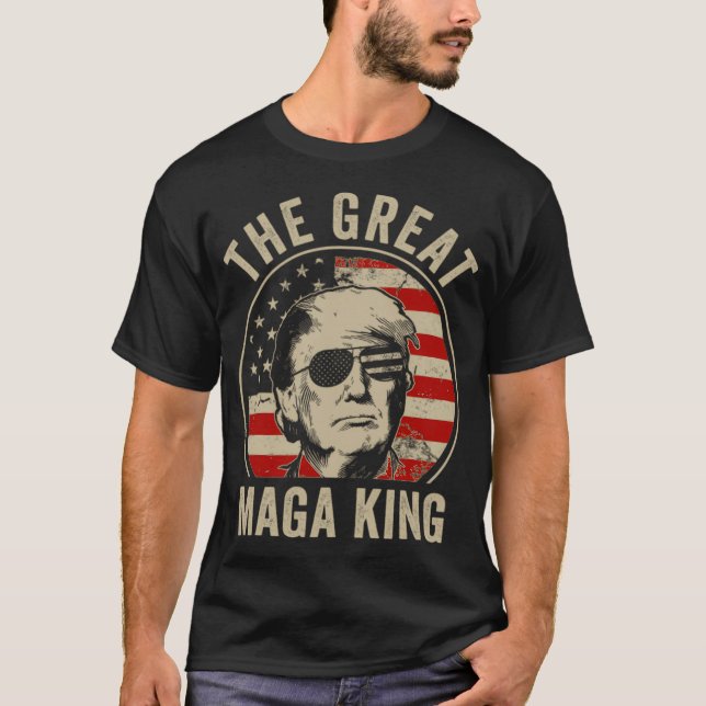 The Great Maga King Funny Trump Ultra Maga King T-Shirt (Front)