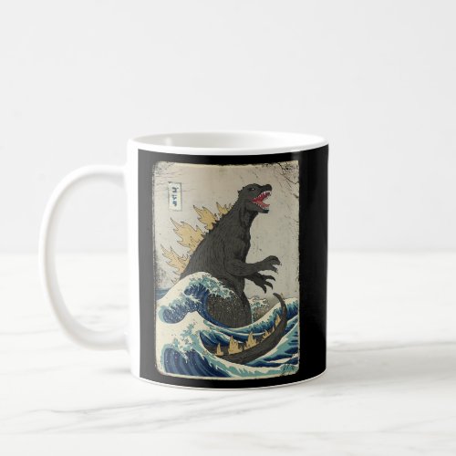 The Great Monster Off Kanagawa Official Dinomike Coffee Mug