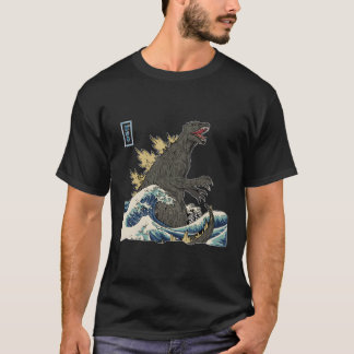 The Great Monster Off Kanagawa #Teamgodzilla Wave  T-Shirt