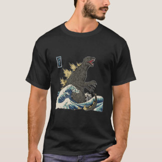 The Great Monster Off Kanagawa #Teamgodzilla Wave  T-Shirt