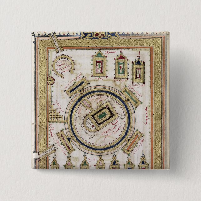 The Great Mosque of Mecca Pinback Button (Front)