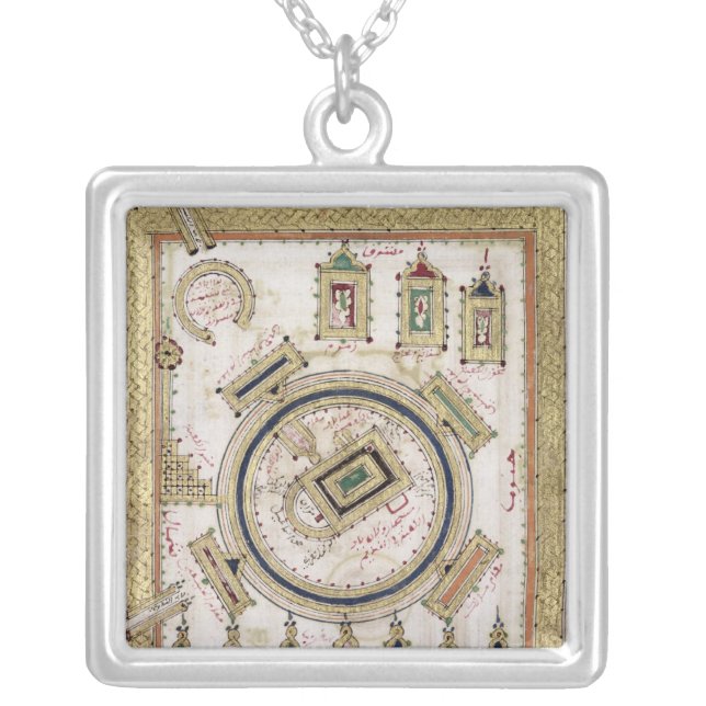 The Great Mosque of Mecca Silver Plated Necklace (Front)